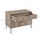 Manhattan Comfort 2-Piece DUMBO Standard 3-Drawer Dresser and DUMBO 2.0 Nightstand in Rustic Grey 2-DB02-GY - alternate 4